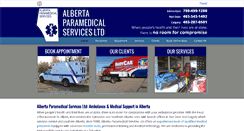 Desktop Screenshot of albertaparamedical.com