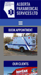 Mobile Screenshot of albertaparamedical.com